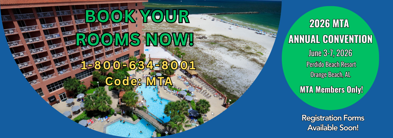 MTA Convention 2026 Book Your Rooms NOW